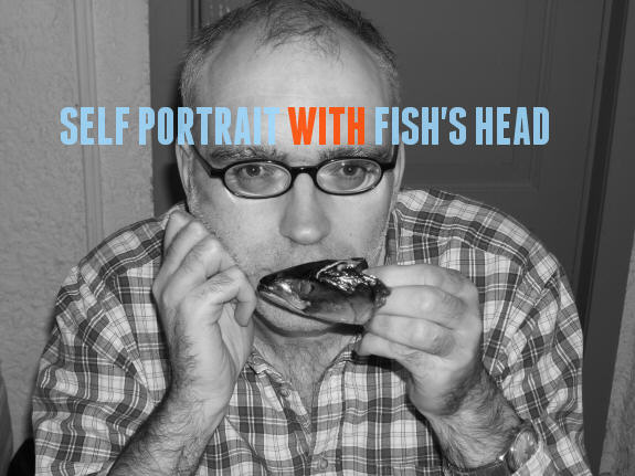 Self portrait with fish's head